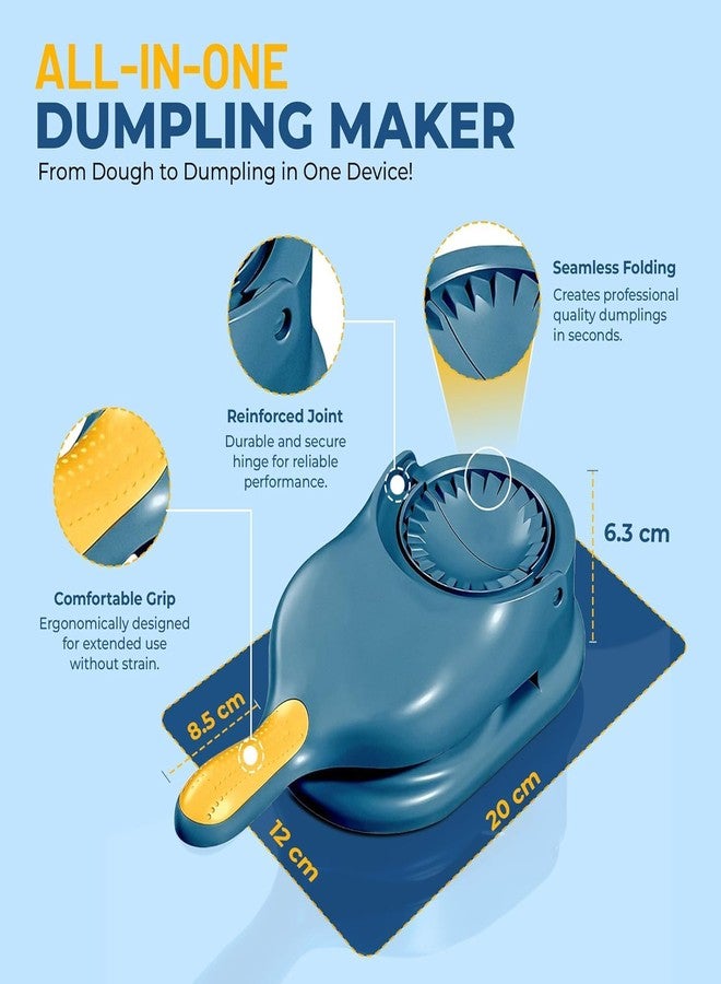 RIPIENO 2-in-1 Dumpling Maker & Dough Press - Fast Momo, Empanada, Ravioli Mold - Save 50% Prep Time - Leak-Proof Kitchen Tool for Home Chefs - Image 4
